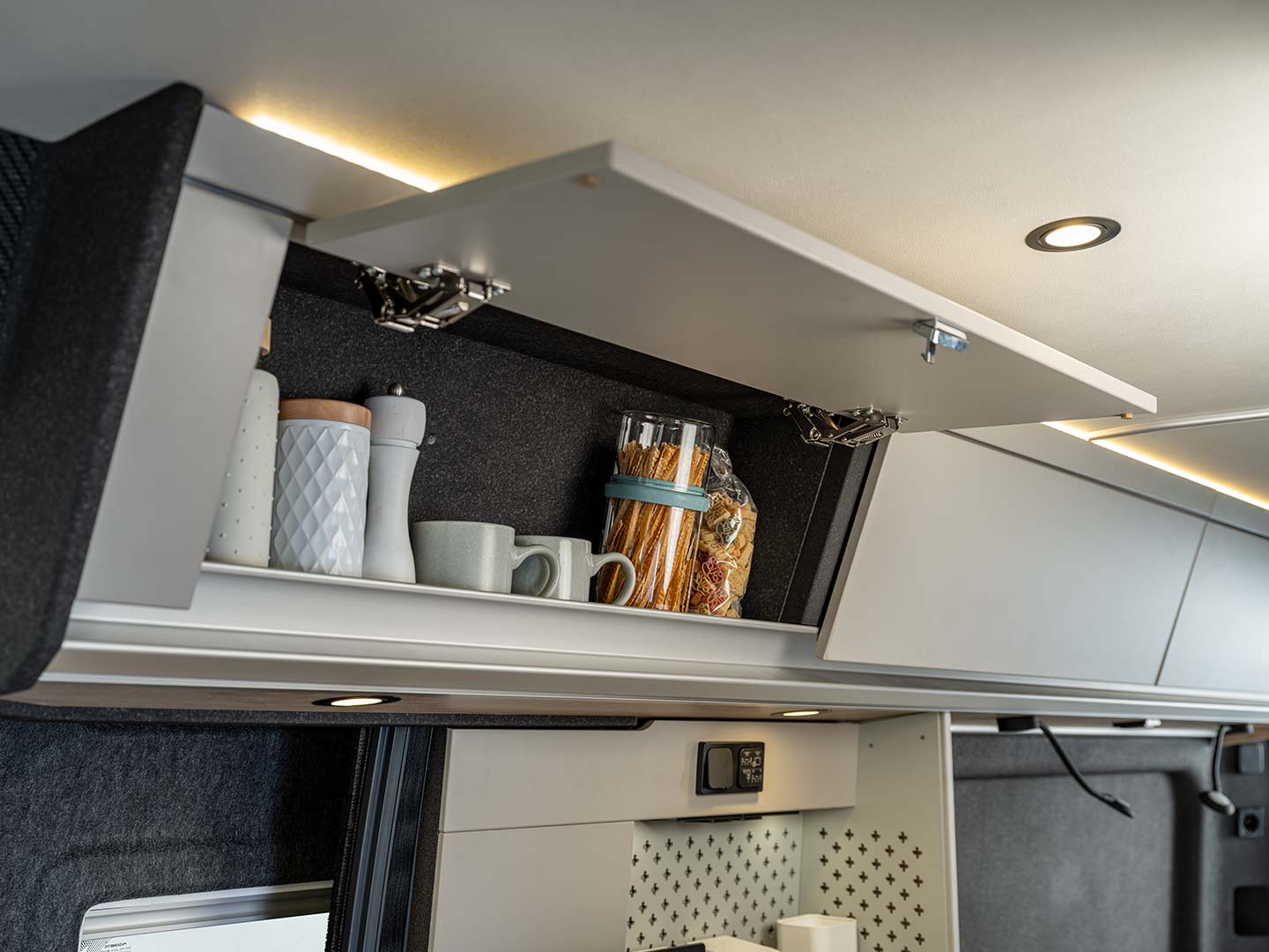 KNAUS BOXTIME kitchen and living area